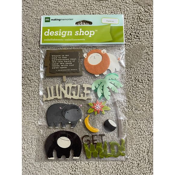 💕Making Memories Animal Jungle Stickers - Picture 2 of 3